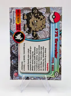2000 Topps Chrome Pokemon: Graveler #75 - NM - Image 2