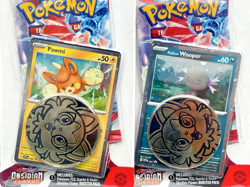 POKEMON TCG OBSIDIAN FLAMES CHECKLANE BLISTER PACK X2 PAWMI & WOOPER *SEALED* - Image 2