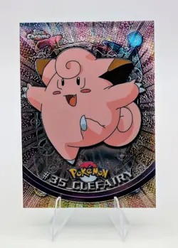2000 Topps Chrome Pokemon: Clefairy #35 - NM - Image 1