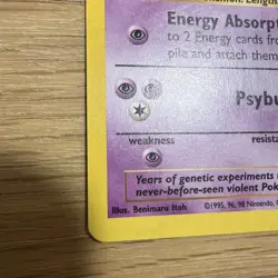 Mewtwo 2000 Pokemon Black Star Promo #14 EXCELLENT CONDITION - Image 2
