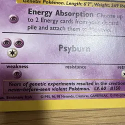 Mewtwo 2000 Pokemon Black Star Promo #14 EXCELLENT CONDITION - Image 3