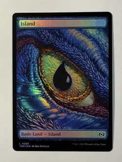 Island - Dragon’s Eye Full Art - Foil - Tarkir Dragonstorm 0288 NM - Image 2