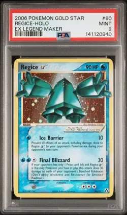 Pokemon ex Legend Maker Regice Regirock Registeel Gold Star 90 91 92 Seque PSA 9 - Image 2