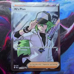 Pokemon TCG ‘N's Plan 163/086’ Ultra Rare - Black Bolt - English - Image 1