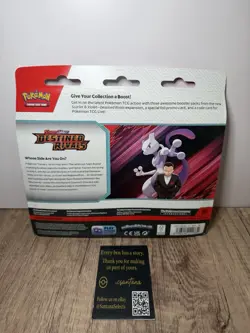 ONE Pokemon Destined Rivals 3 Booster Pack Blister Zebstrika Pokemon NEW SEALED - Image 2