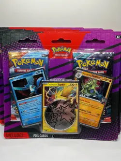 NEW SEALED x1 POKEMON TCG TEAM ROCKET ARTICUNO ZAPDOS TYRANITAR 2 PACK BLISTER - Image 1