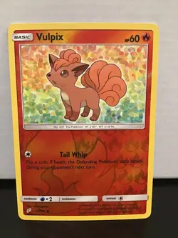 Vulpix 15/181 Reverse Holo Pokemon Team Up Common - Image 1