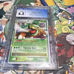 Pokemon TCG Torterra LV.X DP09 Black Star Promo Diamond & Pearl Holo CGC 6.5 - Image 1