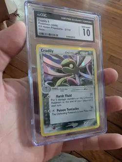 (TOP POP 15) 2006 Pokemon Ex Holon Phantoms 2/110 Cradily δ Holo CGC 10 GEM MINT - Image 1