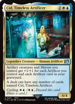 Cid, Timeless Artificer (0411)- Final Fantasy- (Non-Foil)(NM) - Image 1