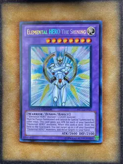 Yugioh Elemental HERO the Shining PRC1-ENV01 Secret Rare Limited Edition NM - Image 1