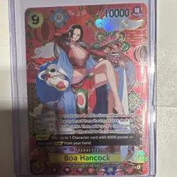 Bandai Boa Hancock Character Card OP14-112 Foil 10000 Power Azure Sea's Seven - Image 1