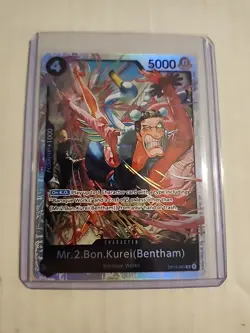 Mr.2.Bon.Kurei (Bentham) OP14-091 One Piece TCG The Azure Sea's Seven SR NM - Image 1
