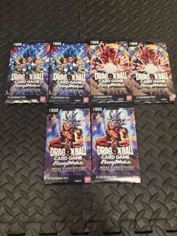 Bandai Dragon Ball Super Card Game Fusion World Dual Evolution 6 Booster Packs - Image 1