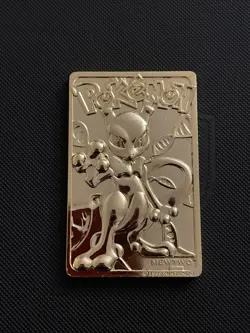 1999 MEWTWO #150 Gold Bar Card Limited Edition Burger King Gold Plated Pokemon - Image 1