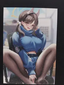 Kazekura Moe Goddess Story Doujin Frosted Waifu Trading Card Blue Archive - Image 1