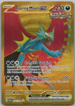 Roaring Moon EX 262/182 - Paradox Rift - Hyper Rare - NM - Gold Card - Image 2