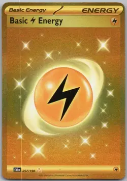Basic Lightning Energy 257/198 - Scarlet & Violet - Hyper Rare - NM - Gold Card - Image 2