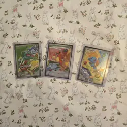 Pokemon TCG Holo Series 1 Bulbasaur Charmander Squirtle Lot 3 Cards English - Image 2