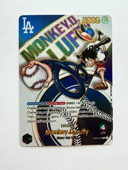 One Piece Card LA Dodgers Luffy Promo Card Unused for ※Proxy Card for Display - Image 1