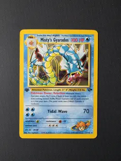 Misty's Gyarados 1st Edition Gym Challenge Vintage Pokemon - Image 1