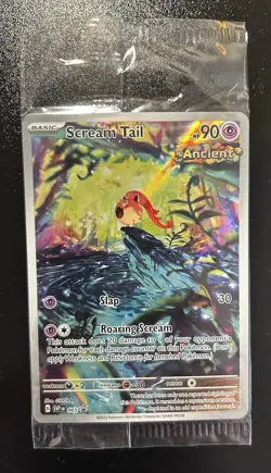 Pokemon TCG Scream Tail Black Star Promo Holo Card Sealed - Image 1
