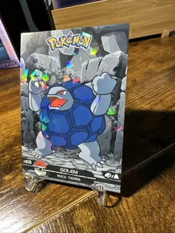 2025 Pokemon Crystal Card Collection Black Dark Edition #076 Golem Holo - Image 2