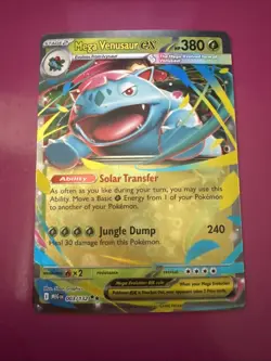 Mega Venusaur EX 003/132 Full Art NM/M Mega Evolution Pokemon Card - Image 1