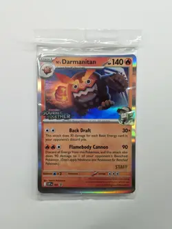 Pokemon Journey Together Staff Prerelease Promo 4 Card Pack Sealed 2025 English - Image 1