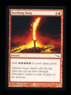 * * 1x Seething Song x1 * * Mirrodin MTG NM Near Mint or Close - Image 1