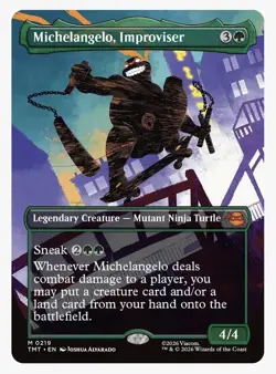 Michelangelo, Improviser (Borderless) Teenage Mutant Ninja Turtles Regular - Image 1
