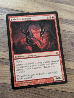MTG Magic the Gathering Balefire Dragon #129 Ungraded English NM - Image 1