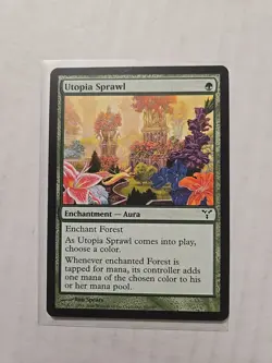 Utopia Sprawl - Dissension - MP - Common - Aura - MTG - Image 1