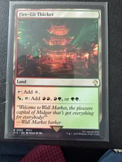 Fire-Lit Thicket 392 - NM - Final Fantasy Commander - MTG - Image 1