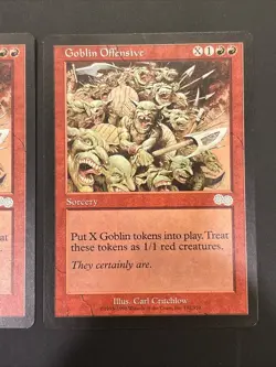 2x Goblin Offensive, Urza's Saga, Magic Mtg NM UP - Image 3