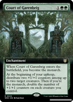 Court of Garenbrig (Extended Art) [WOC - 33] - NM [Foil] TCG MTG - Image 1
