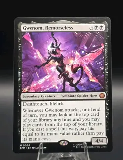 Gwenom, Remorseless Marvel's Spider-Man Regular Magic The Gathering MTG CCG TCG - Image 1