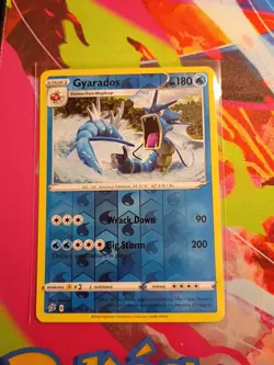 Pokemon Gyarados Rebel Clash Reverse Holo Rare Card 040/192 - Image 1