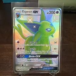 Pokemon TCG Espeon GX Full Art Ultra Rare Card Sun & Moon SV60/SV94 LP - Image 1
