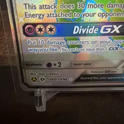 Pokemon TCG Espeon GX Full Art Ultra Rare Card Sun & Moon SV60/SV94 LP - Image 3
