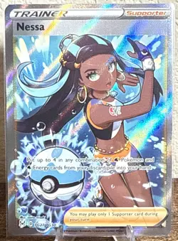 Pokemon TCG Nessa TG27/TG30 Lost Origin Trainer Gallery Full Art Ultra Rare Holo - Image 1