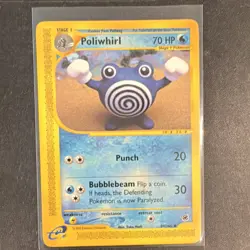 Pokemon Poliwhirl 89/165 Expedition Base Set 2002 Trading Card - Image 1