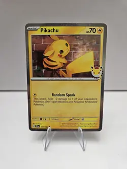 Pikachu 051/162 Pokemon Day 2026 - Anniversary Stamped NM - Image 1