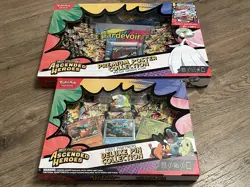 Pokemon Ascended Heroes Mega Gardevoir Poster Collection & Pin Collection Bundle - Image 1