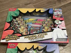 Pokemon Ascended Heroes Mega Gardevoir Poster Collection & Pin Collection Bundle - Image 2