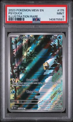 Pokemon TCG Psyduck Scarlet Violet-151 PSA 9 Illustration Rare 175/165 - Image 1
