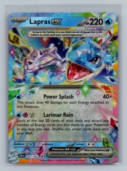 Lapras ex 32/142 Double Rare Stellar Crown Pokemon Near Mint - Image 1