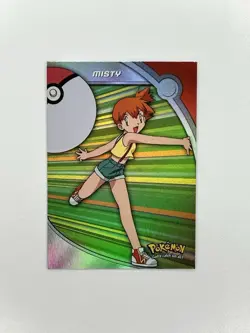 2000 Topps Pokemon TV Animation Series 3 Heroes & Villains Misty Blue Label - Image 1