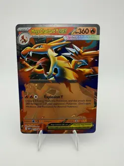 Pokemon TCG Mega Charizard Y ex 030 Mega Evolution Black Star Promo E - Image 1