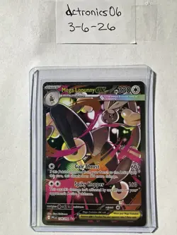 Pokemon Mega Lopunny Ex 128/094 Phantasmal Flames 330 HP Special Illustration R… - Image 1